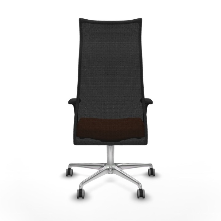 Albacete malla XL sincro malla negra bali naranja brazos 1D base aluminio ruedas 65mm engomadas