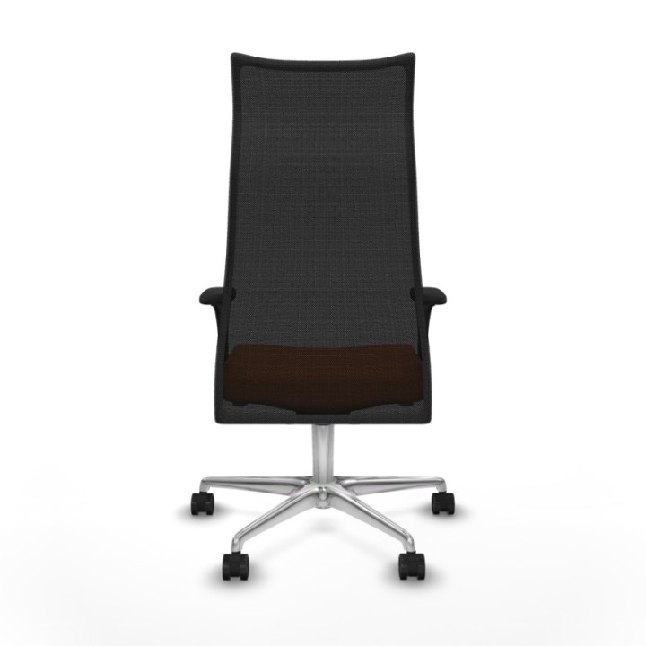 Albacete malla XL sincro malla negra bali naranja brazos 1D base aluminio ruedas 65mm nailon