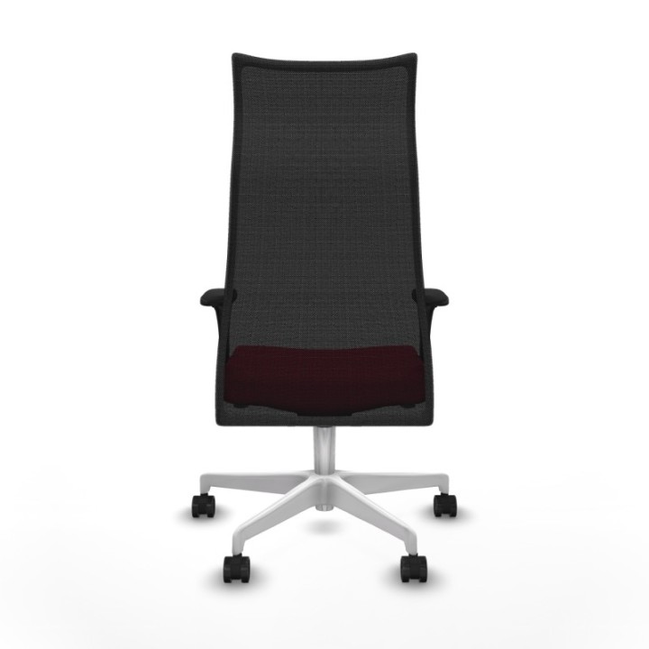 Albacete malla XL sincro malla negra bali rojo brazos 1D base blanca ruedas 65mm nailon