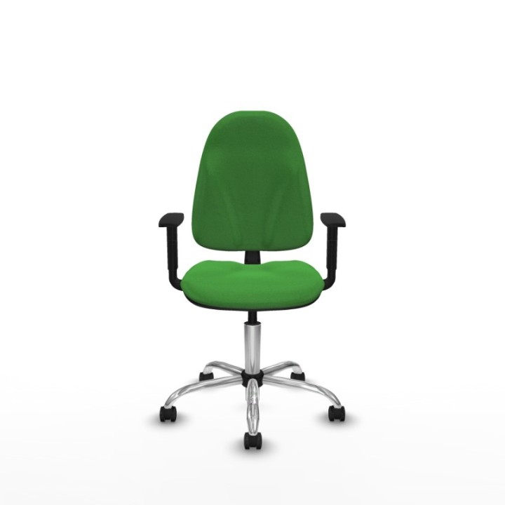 Algarra CP bali verde brazos 1D base cromada ruedas autofrenantes 50mm