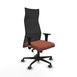 Albacete malla XL sincro malla negra bali marrón brazos 1D base nailon ruedas 65mm engomadas