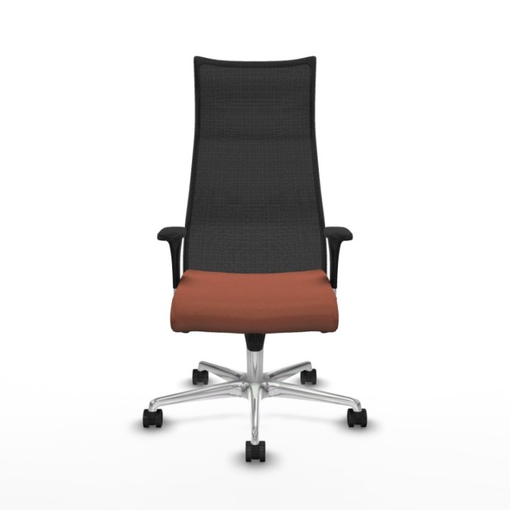 Albacete malla XL sincro malla negra bali marrón brazos 1D base aluminio ruedas 65mm nailon