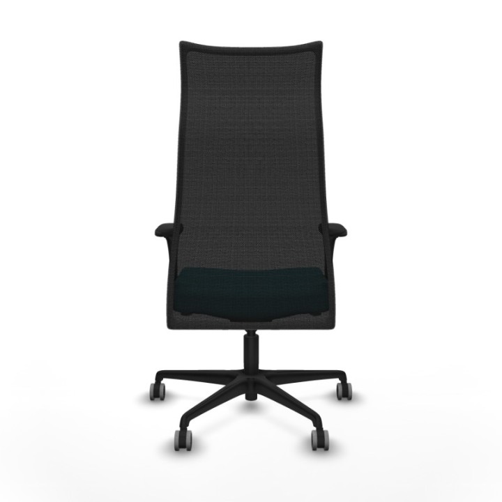 Albacete malla XL sincro malla negra bali turquesa brazos 1D base nailon ruedas 65mm engomadas