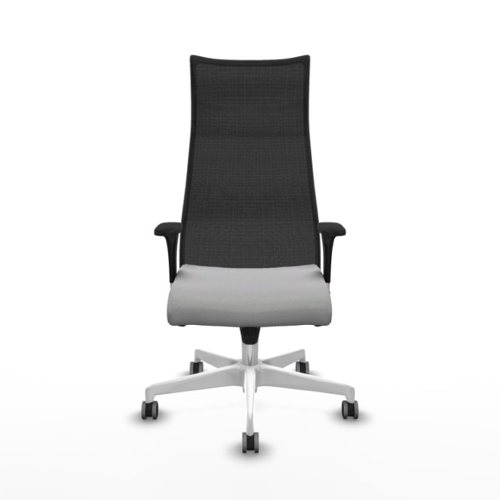 Albacete malla XL sincro malla negra bali gris claro brazos 1D base blanca ruedas 65mm engomadas