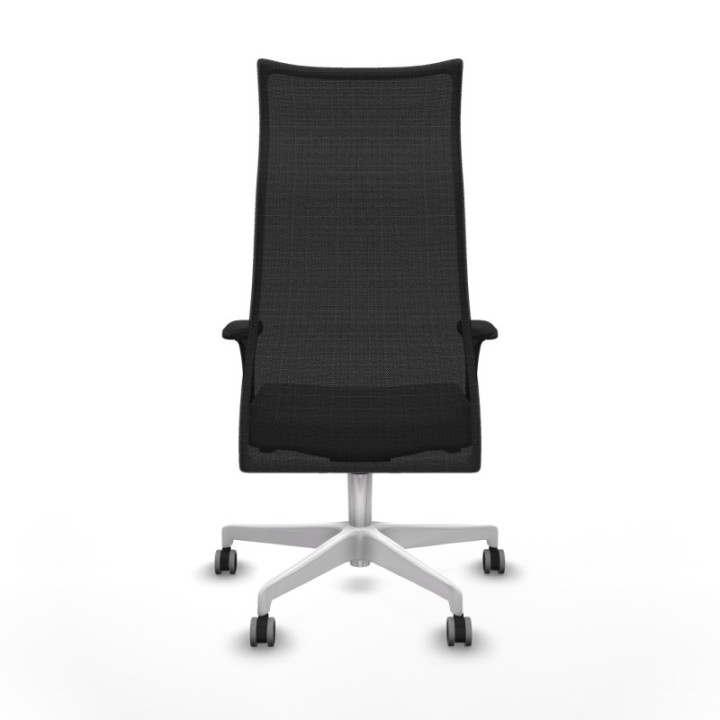 Albacete malla XL sincro malla negra bali gris claro brazos 1D base blanca ruedas 65mm engomadas