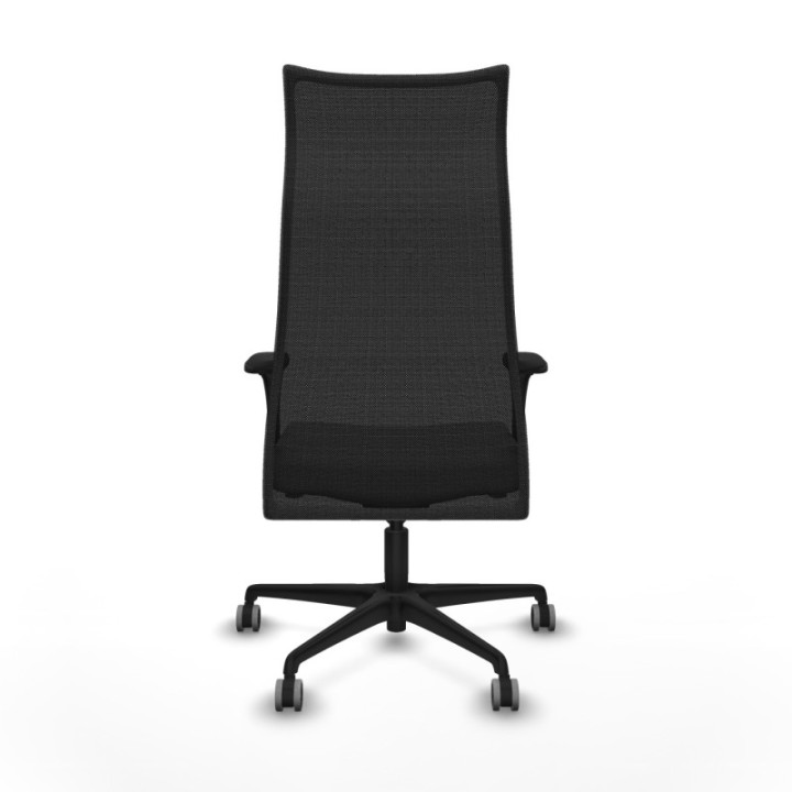 Albacete malla XL sincro malla negra bali gris claro brazos 1D base nailon ruedas 65mm engomadas