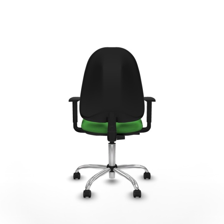 Algarra CP bali verde brazos 1D base cromada ruedas engomadas 50mm