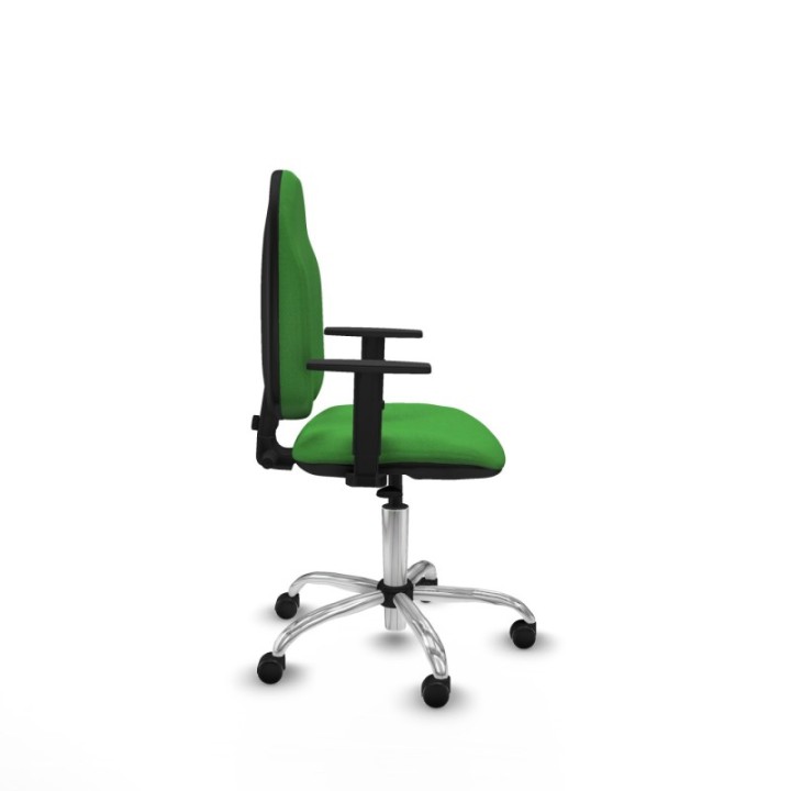 Algarra CP bali verde brazos 1D base cromada ruedas engomadas 50mm