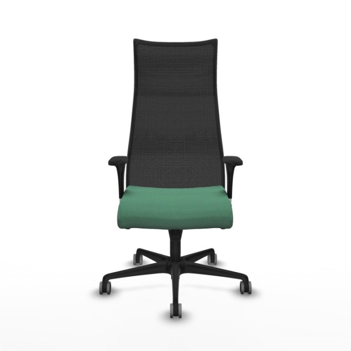 Albacete malla XL sincro malla negra bali verde esmeralda brazos 1D base nailon ruedas 65mm engomadas