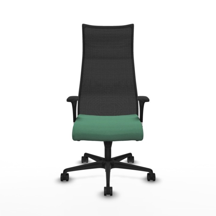 Albacete malla XL sincro malla negra bali verde esmeralda brazos 1D base nailon ruedas 65mm nailon