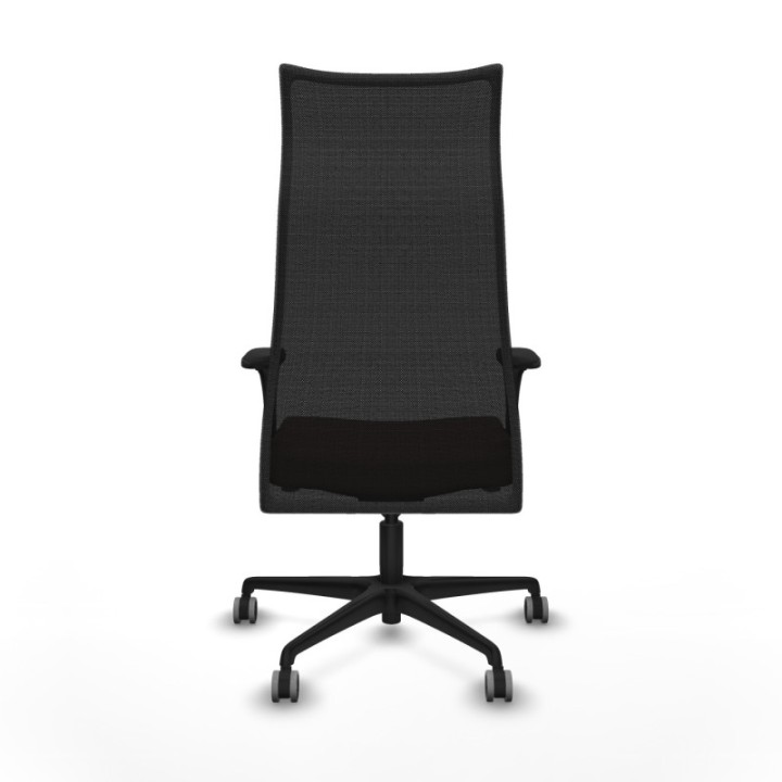 Albacete malla XL sincro malla negra bali marrón oscuro brazos 1D base nailon ruedas 65mm engomadas