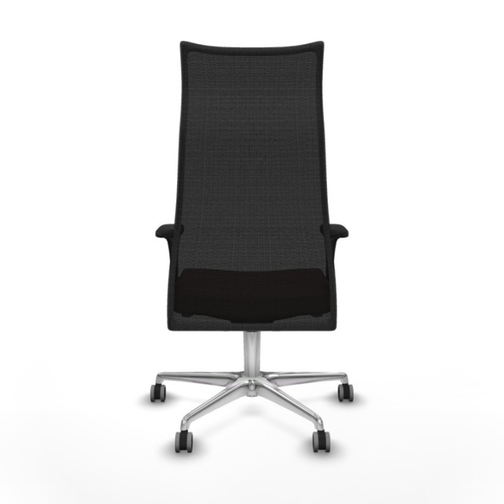 Albacete malla XL sincro malla negra bali marrón oscuro brazos 1D base aluminio ruedas 65mm engomadas