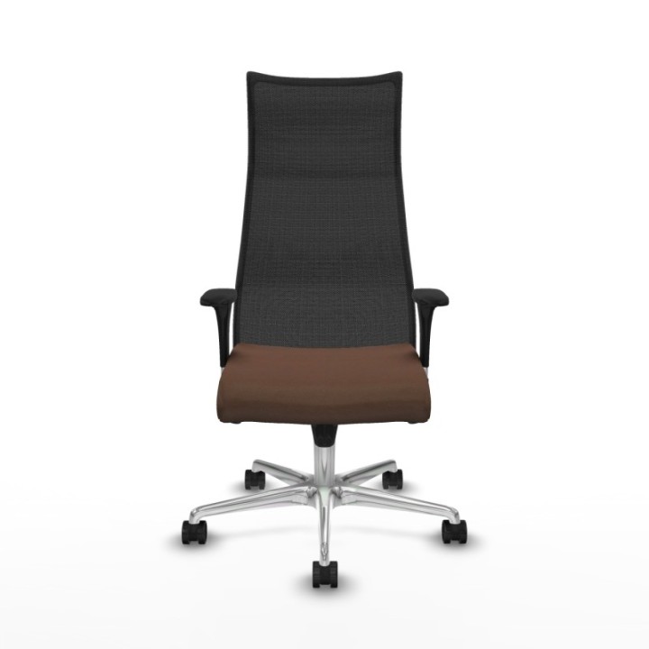 Albacete malla XL sincro malla negra bali marrón oscuro brazos 1D base aluminio ruedas 65mm nailon