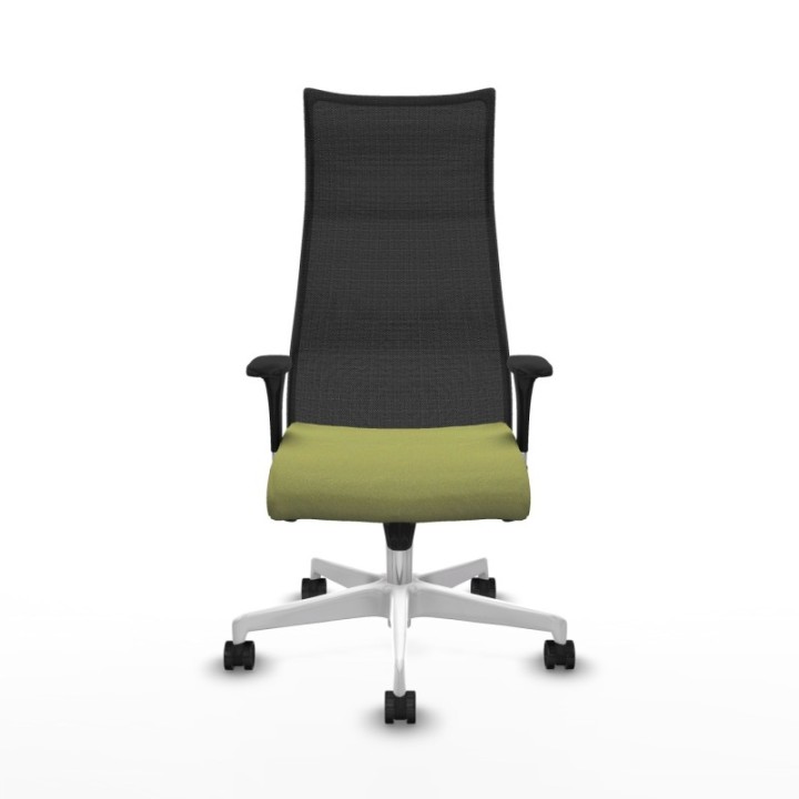 Albacete malla XL sincro malla negra bali verde oliva brazos 1D base blanca ruedas 65mm nailon