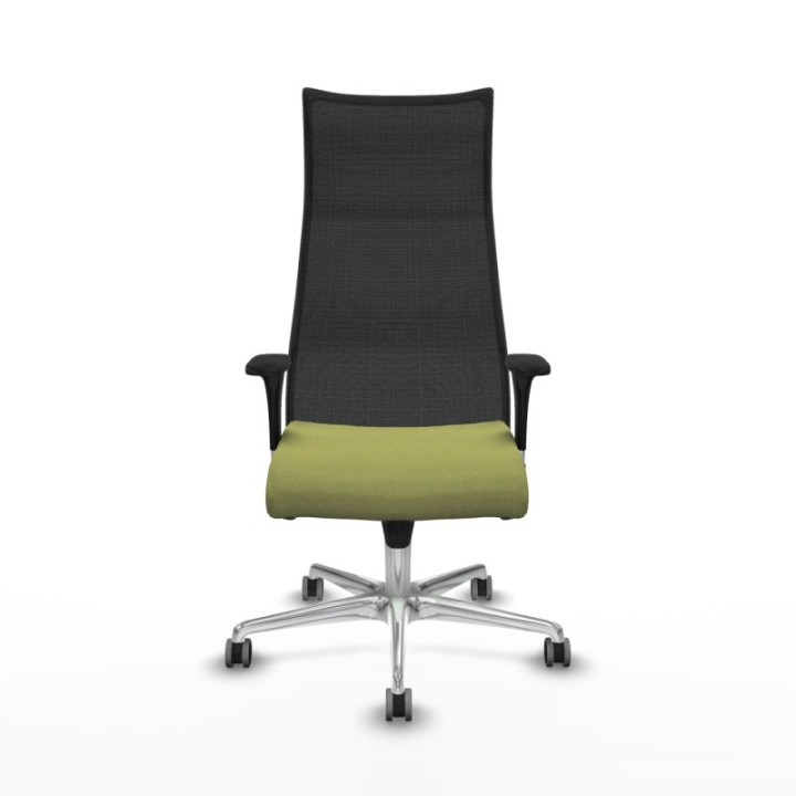 Albacete malla XL sincro malla negra bali verde oliva brazos 1D base aluminio ruedas 65mm engomadas