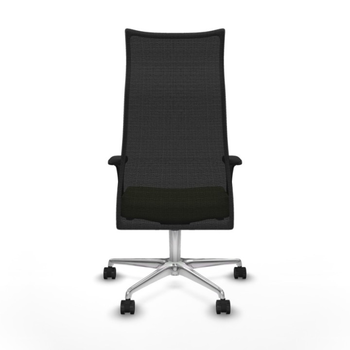 Albacete malla XL sincro malla negra bali verde oliva brazos 1D base aluminio ruedas 65mm nailon