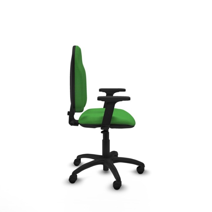 Algarra CP bali verde brazos 2D base poliamida ruedas nailon 50mm