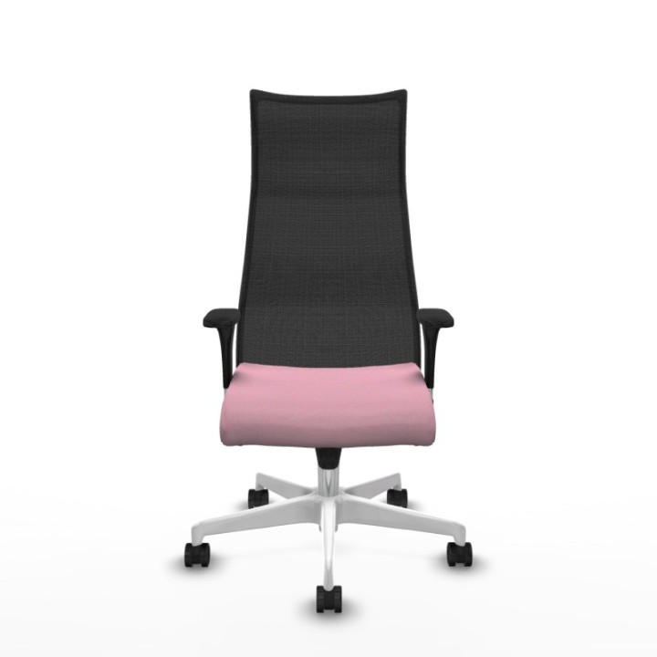 Albacete malla XL sincro malla negra bali rosa brazos 1D base blanca ruedas 65mm nailon