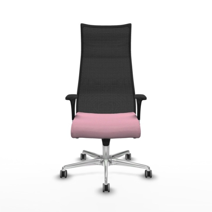 Albacete malla XL sincro malla negra bali rosa brazos 1D base aluminio ruedas 65mm engomadas