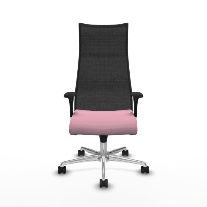 Albacete malla XL sincro malla negra bali rosa brazos 1D base aluminio ruedas 65mm nailon