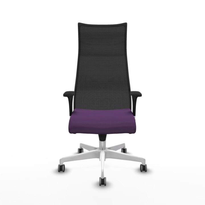 Albacete malla XL sincro malla negra bali morado brazos 1D base blanca ruedas 65mm engomadas