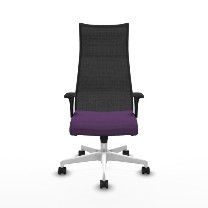 Albacete malla XL sincro malla negra bali morado brazos 1D base blanca ruedas 65mm nailon