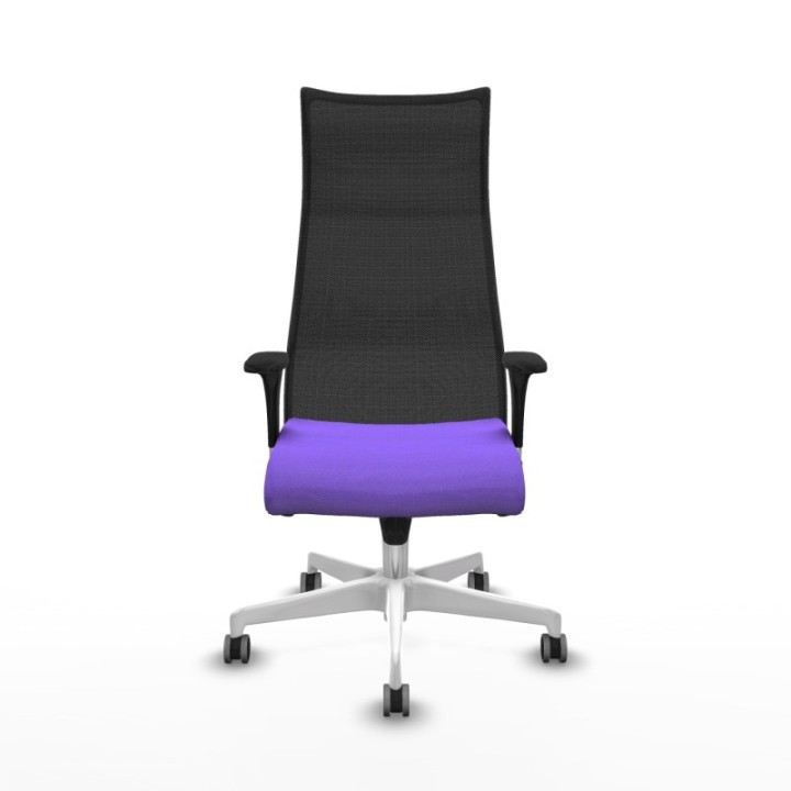 Albacete malla XL sincro malla negra bali lila brazos 1D base blanca ruedas 65mm engomadas