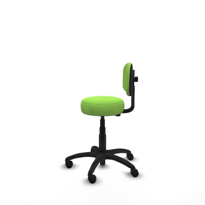 Silla Llanos giratorio bali pistacho base poliamida 600 ruedas nailon 50