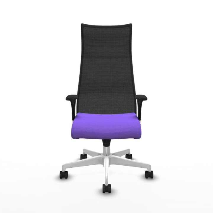 Albacete malla XL sincro malla negra bali lila brazos 1D base blanca ruedas 65mm nailon