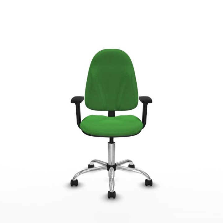 Algarra CP bali verde brazos 2D base cromada ruedas autofrenantes 50mm