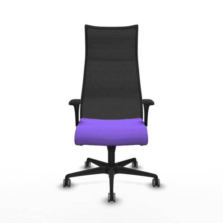 Albacete malla XL sincro malla negra bali lila brazos 1D base nailon ruedas 65mm engomadas