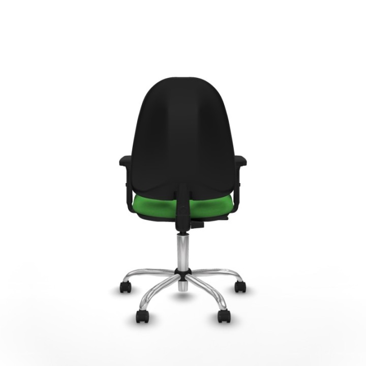 Algarra CP bali verde brazos 2D base cromada ruedas autofrenantes 50mm