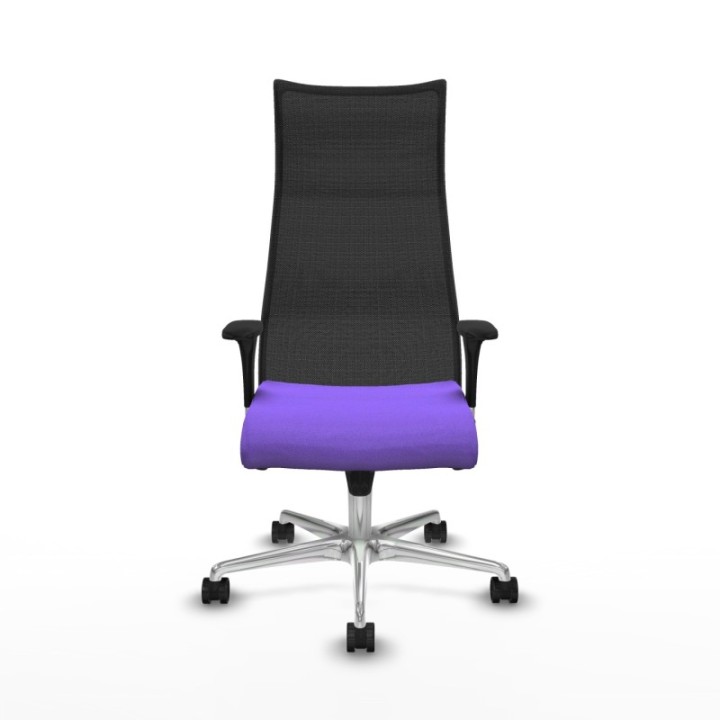 Albacete malla XL sincro malla negra bali lila brazos 1D base aluminio ruedas 65mm nailon