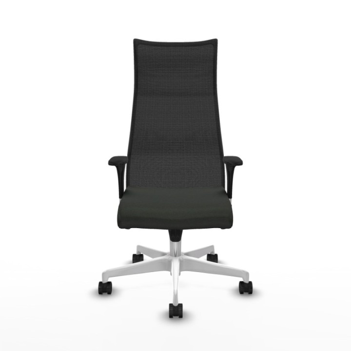 Albacete malla XL sincro malla negra bali negro brazos 1D base blanca ruedas 65mm nailon