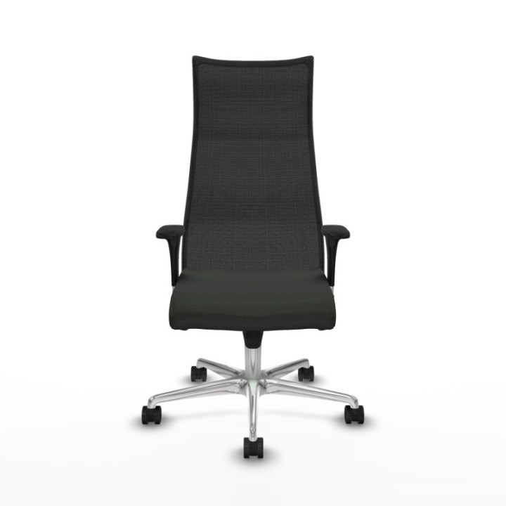 Albacete malla XL sincro malla negra bali negro brazos 1D base aluminio ruedas 65mm nailon