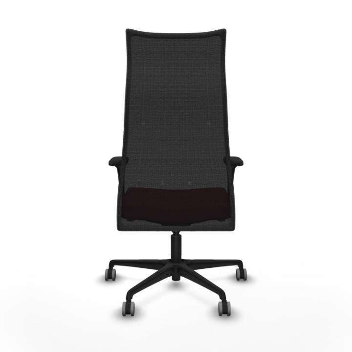 Albacete malla XL sincro malla negra bali granate brazos 1D base nailon ruedas 65mm engomadas