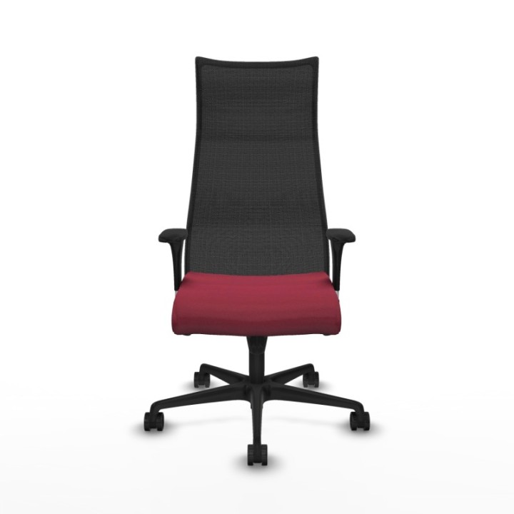 Albacete malla XL sincro malla negra bali granate brazos 1D base nailon ruedas 65mm nailon