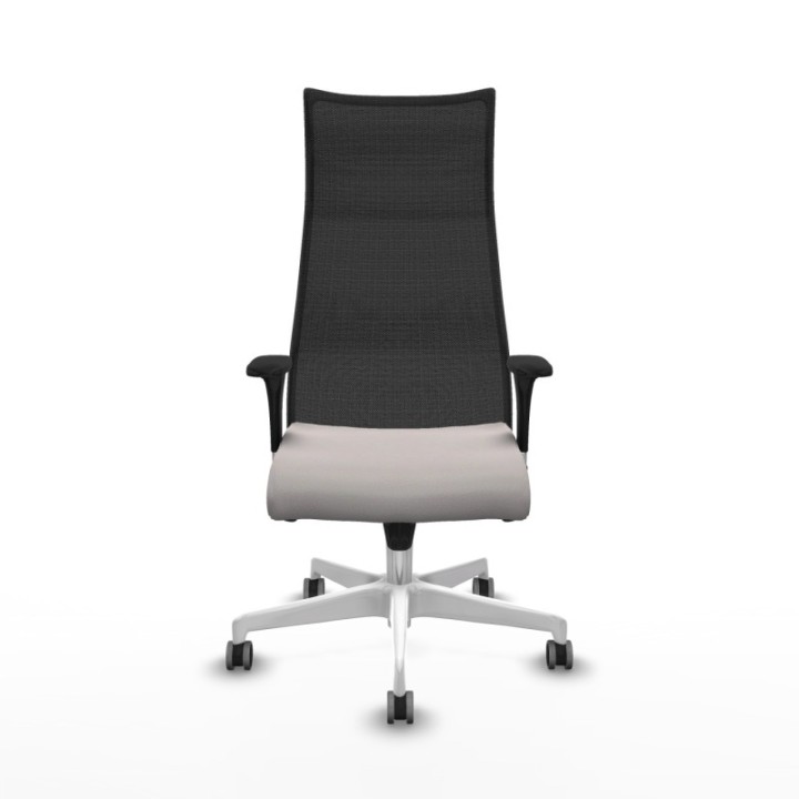 Albacete malla XL sincro malla negra similpiel blanco brazos 1D base blanca ruedas 65mm engomadas