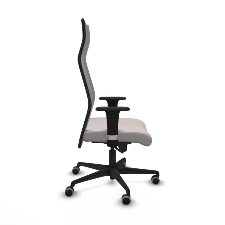 Albacete malla XL sincro malla negra similpiel blanco brazos 1D base nailon ruedas 65mm engomadas