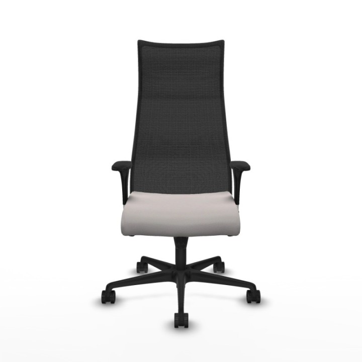 Albacete malla XL sincro malla negra similpiel blanco brazos 1D base nailon ruedas 65mm nailon