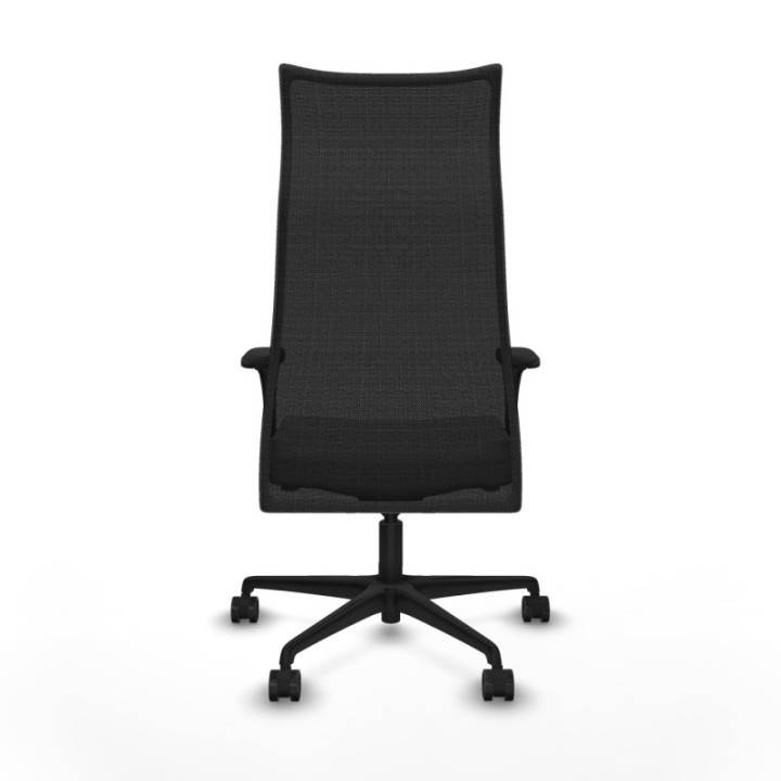 Albacete malla XL sincro malla negra similpiel blanco brazos 1D base nailon ruedas 65mm nailon