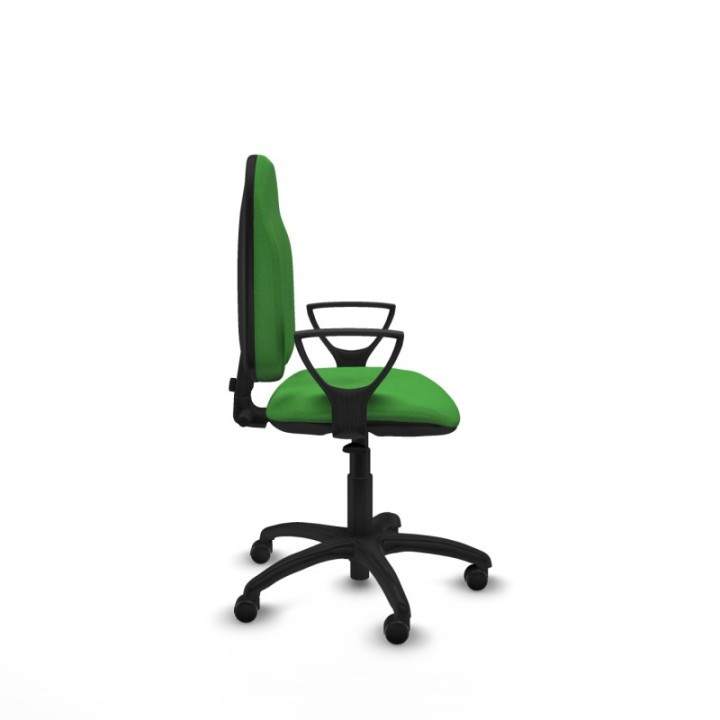 Algarra CP bali verde brazos fijos base poliamida ruedas autofrenantes 50mm