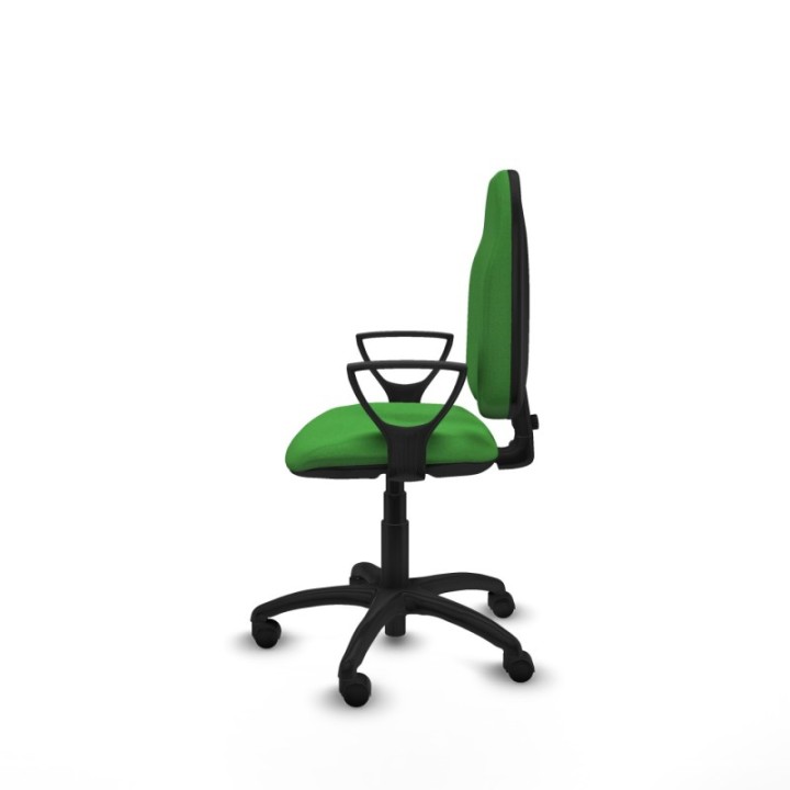 Algarra CP bali verde brazos fijos base poliamida ruedas nailon 50mm