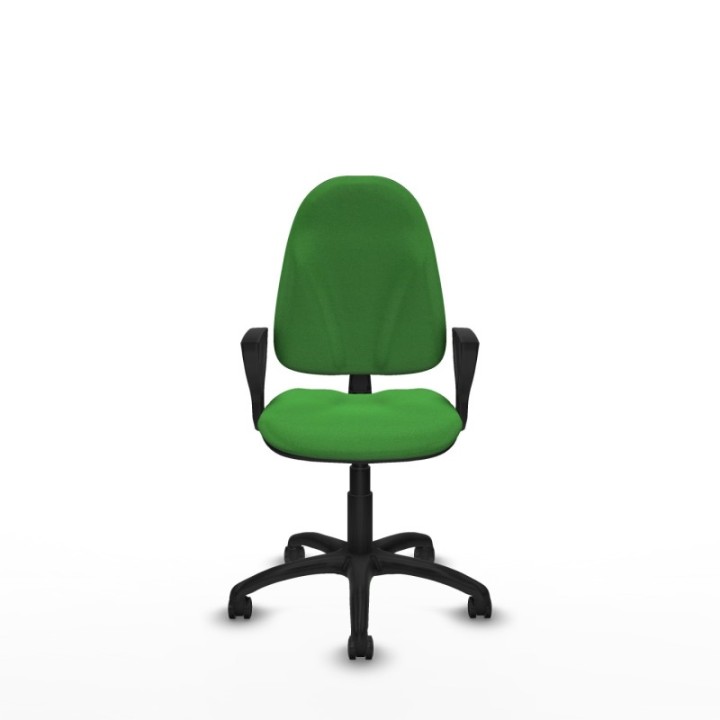 Algarra CP bali verde brazos fijos base poliamida ruedas engomadas 50mm