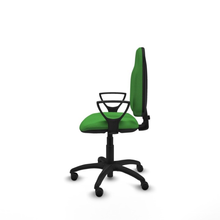 Algarra CP bali verde brazos fijos base poliamida ruedas engomadas 50mm