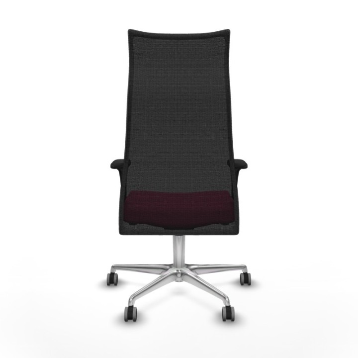 Albacete malla XL sincro malla negra similpiel rosa brazos 1D base aluminio ruedas 65mm engomadas