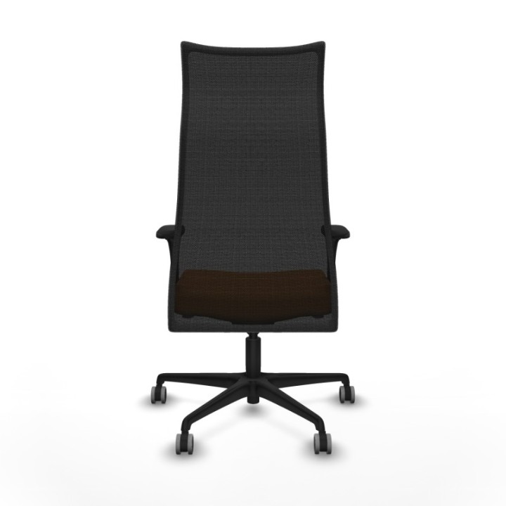 Albacete malla XL sincro malla negra similpiel naranja brazos 1D base nailon ruedas 65mm engomadas