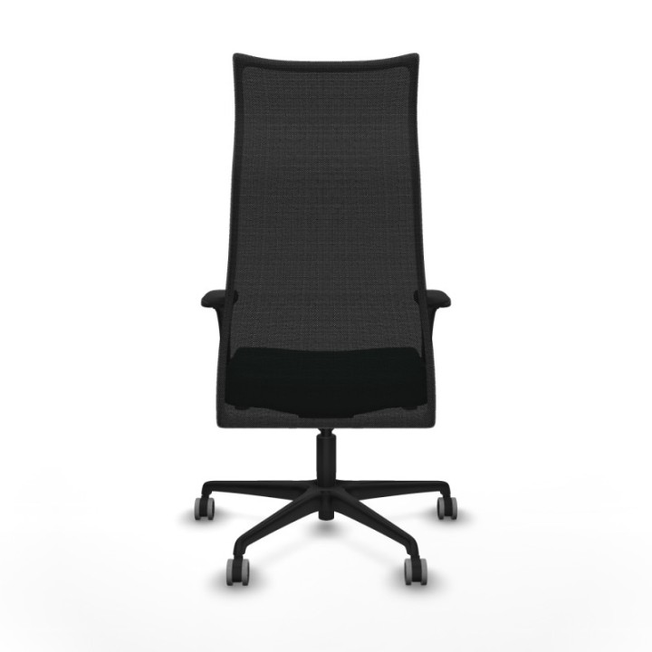 Albacete malla XL sincro malla negra similpiel verde botella brazos 1D base nailon ruedas 65mm engomadas