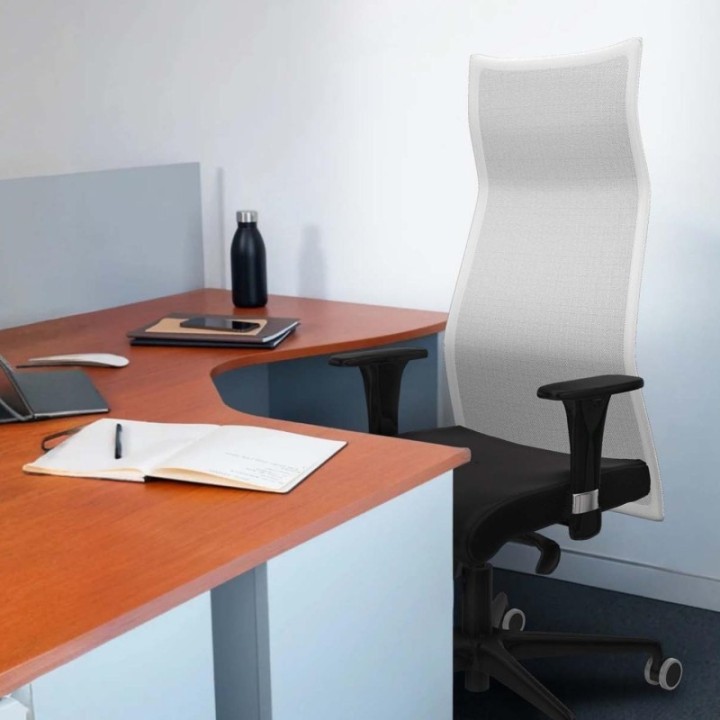 Albacete malla XL sincro malla negra similpiel verde botella brazos 1D base nailon ruedas 65mm engomadas