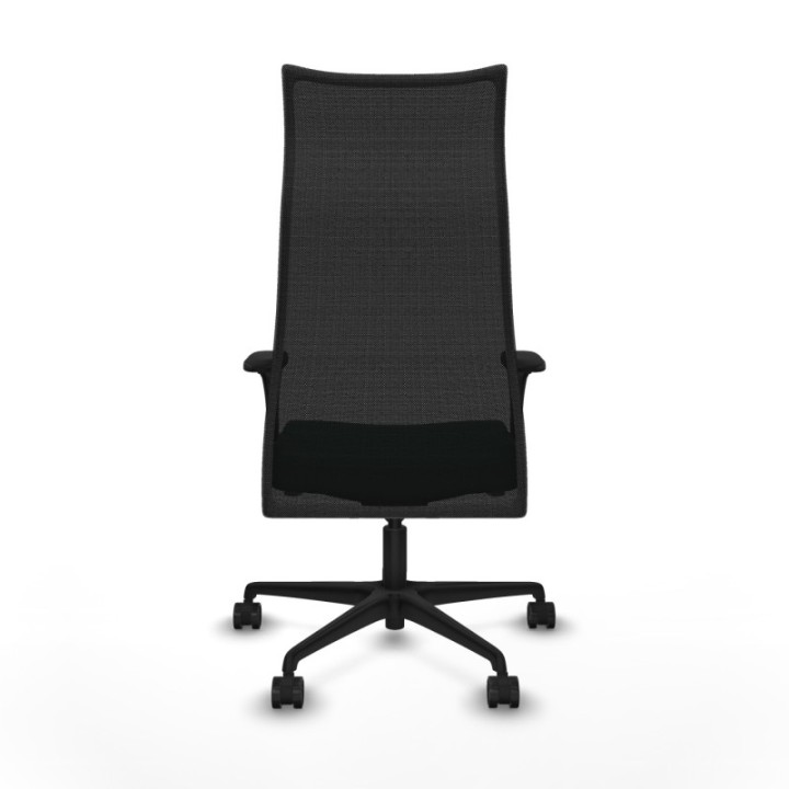 Albacete malla XL sincro malla negra similpiel verde botella brazos 1D base nailon ruedas 65mm nailon